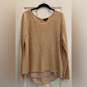 Verve Amí - Nordic Blush sweater with sparkle - caped style back - large